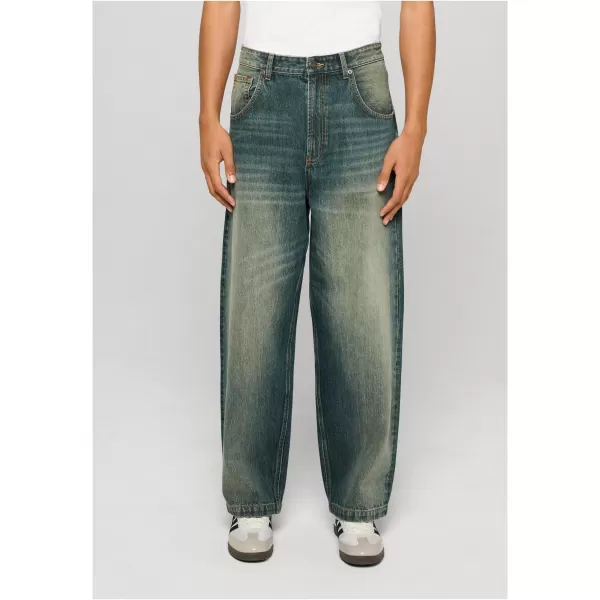 Pánské kalhoty URBAN CLASSICS TB8055 MID BLUE DIRTY WASHED 