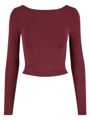 Dámské triko URBAN CLASSICS TB7721 CHERRY