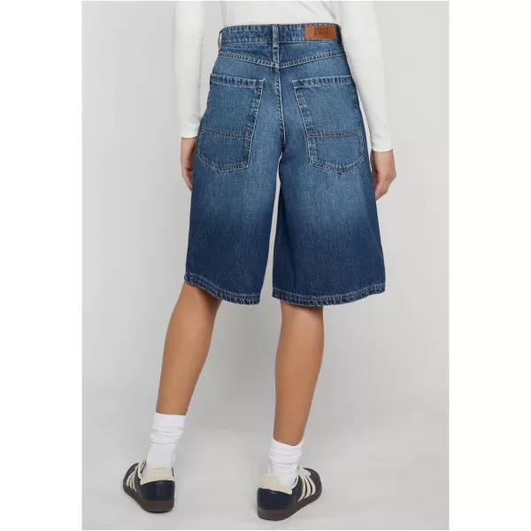  Dámské kalhoty URBAN CLASSICS TB8192 MID DEEP BLUE WASHED 