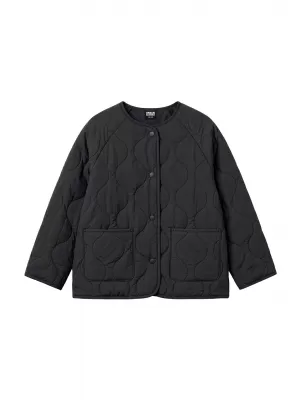 Dívčí prošívaná bunda URBAN CLASSICS UCK7175-00007 BLACK