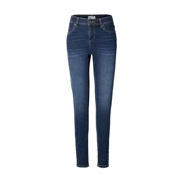  Dámské kalhoty URBAN CLASSICS TB8370 DARK BLUE WASHED 