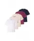 Dámské tričko URBAN CLASSICS TB8574C-23659 WHITE/MIDNIGHT NAVY/VINTAGE ROSE/BERRY PURPLE/WHITE SAND