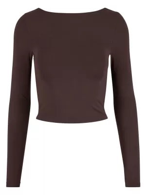Dámské triko URBAN CLASSICS TB7721 WARM/BROWN