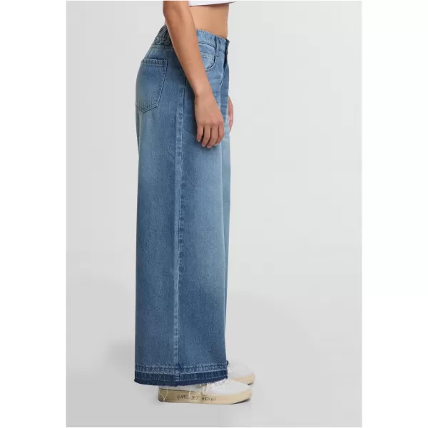  Dámské kalhoty URBAN CLASSICS TB7712 MID DEEP BLUE WASHED 