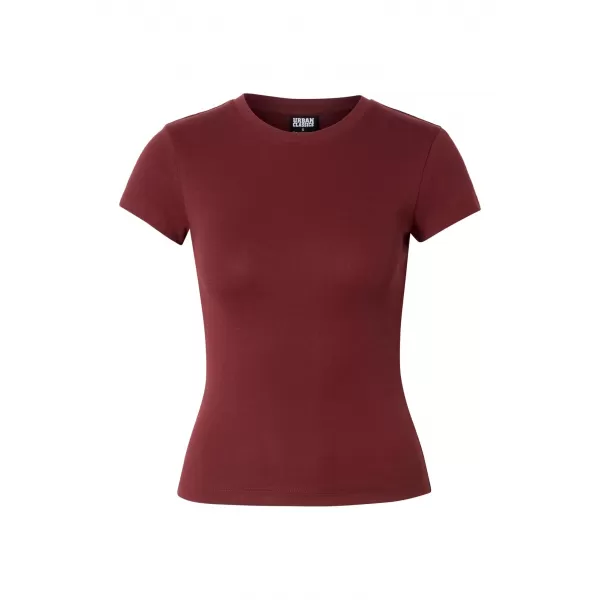 Dámské tričko URBAN CLASSICS TB8569-22408 DARK BRICK RED 