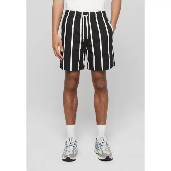  Pánské šortky URBAN CLASSICS TB8430-00826 BLACK/WHITE 