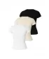 Dámské tričko URBAN CLASSICS TB8569B-23664 BLACK/WHITE/WHITE SAND