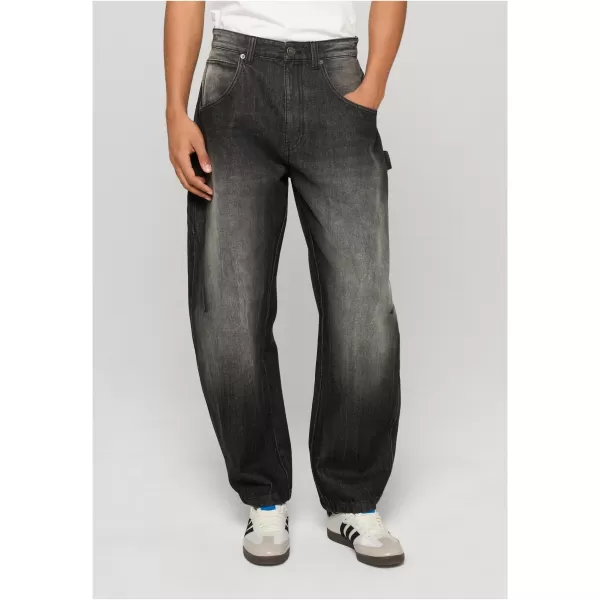  Pánské kalhoty URBAN CLASSICS TB8057 MID DEEP GREY MARBLE WASHED 