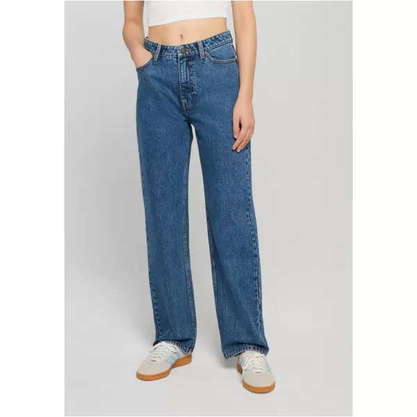  Dámské kalhoty URBAN CLASSICS TB8142 MID DEEP BLUE WASHED 