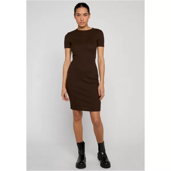  Dámské šaty URBAN CLASSICS TB8275 BROWN 