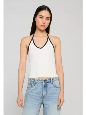 Dámský top URBAN CLASSICS TB8352-00555 OFF WHITE