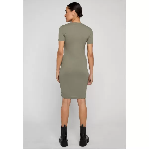 Dámské šaty URBAN CLASSICS TB8275 PALE OLIVE 