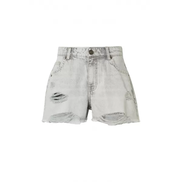  Dámské kraťasy URBAN CLASSICS TB8193 LIGHT SILVER GREY WASHED 