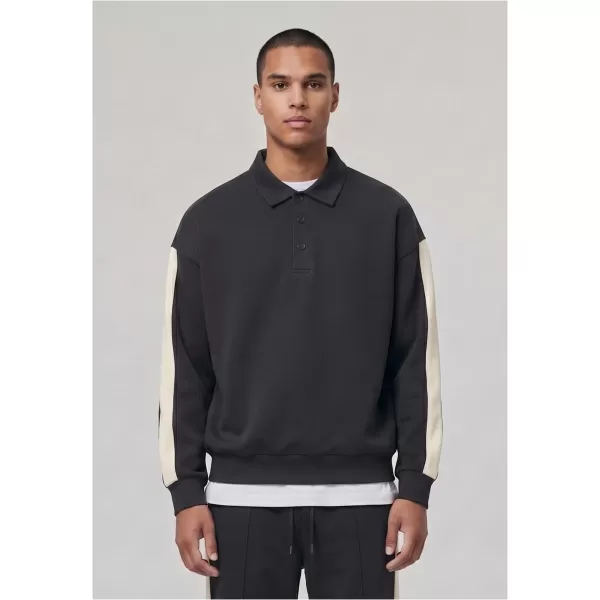  Pánská triko s límečkem URBAN CLASSICS TB8595-00007 BLACK 