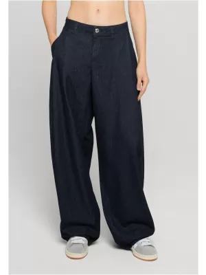 Dámské kalhoty URBAN CLASSICS TB8296 BLUE RINSED WASHED