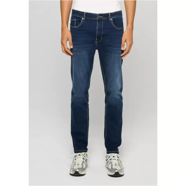  Pánské kalhoty URBAN CLASSICS TB8456 MID DEEP BLUE WASHED 