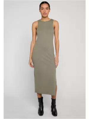 Dámské šaty URBAN CLASSICS TB8276 PALE OLIVE