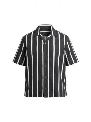 Pánská košile URBAN CLASSICS TB8429-00826 BLACK/WHITE