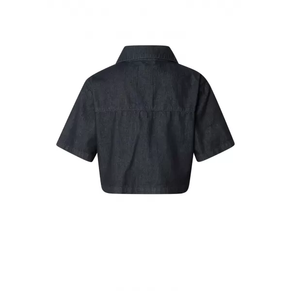  Dámská košile URBAN CLASSICS TB8372 BLUE RINSED WASHED 
