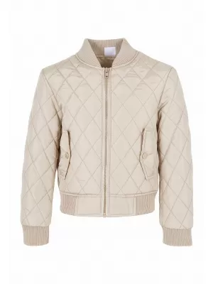 Dívčí prošívaná bunda URBAN CLASSICS UCK806-02903 WHITE SAND