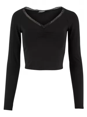 Dámské tričko URBAN CLASSICS TB7729-00007 BLACK