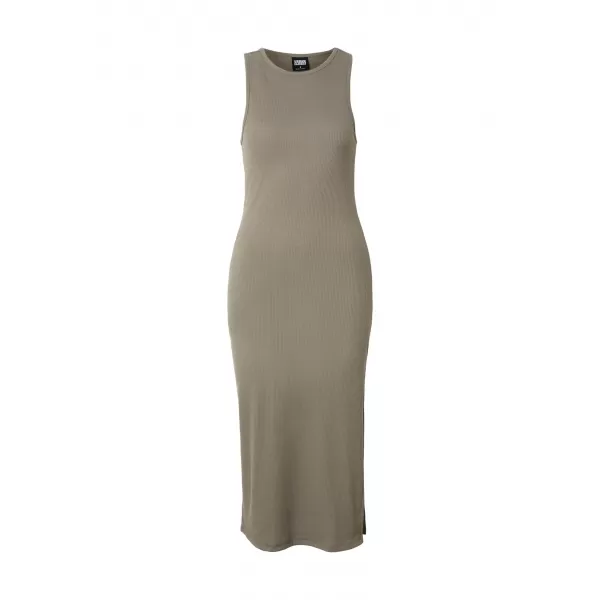  Dámské šaty URBAN CLASSICS TB8276 PALE OLIVE 