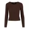 Dámské triko URBAN CLASSICS TB7786 WARM/BROWN