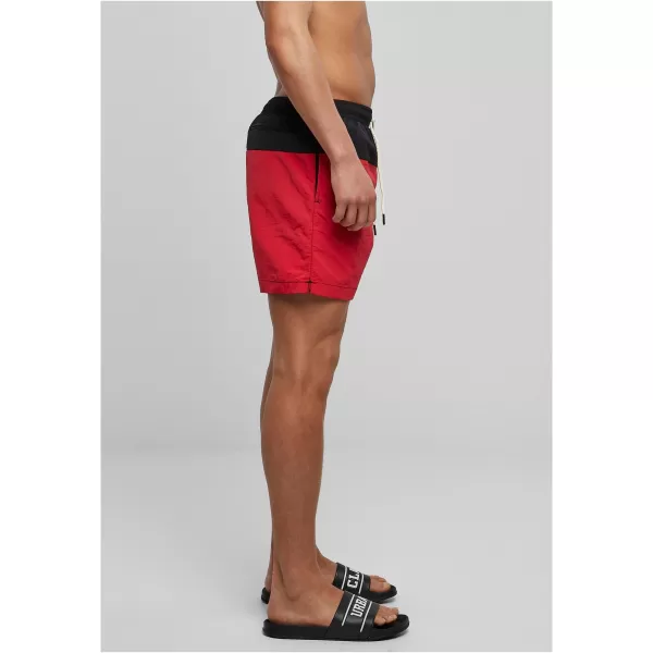  Pánské kraťasy URBAN CLASSICS TB1026 BLACK/RED 