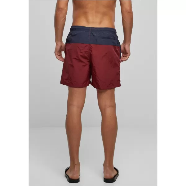  Pánské kraťasy URBAN CLASSICS TB1026 NAVY/BURGUNDY 