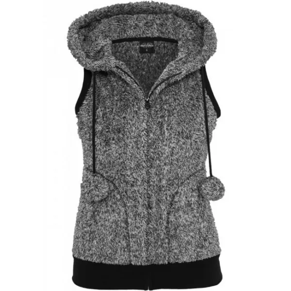  Dámská vesta URBAN CLASSICS TB615 BLACK/WHITE 