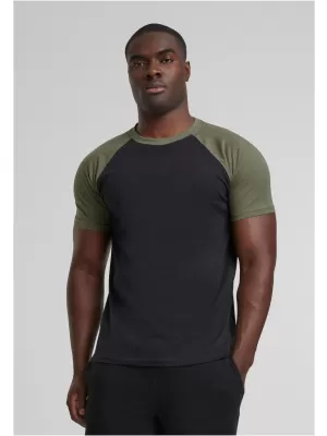 Pánské triko URBAN CLASSICS TB639 BLACK/OLIVE