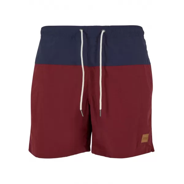  Pánské kraťasy URBAN CLASSICS TB1026 NAVY/BURGUNDY 