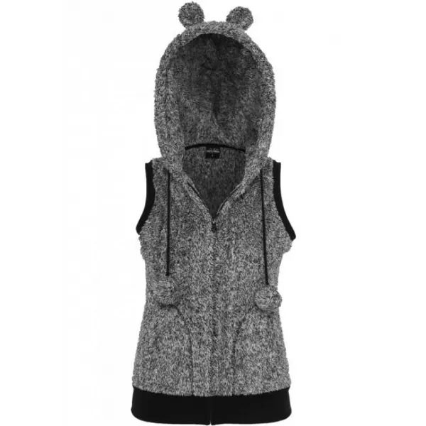  Dámská vesta URBAN CLASSICS TB615 BLACK/WHITE 