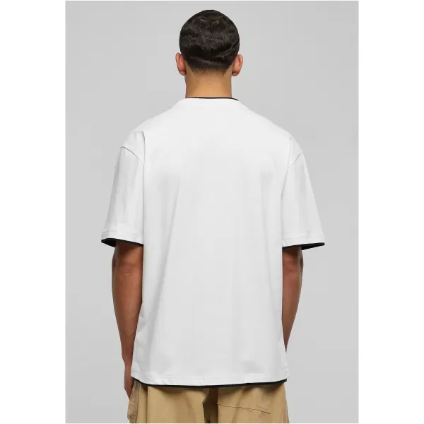  Pánské triko URBAN CLASSICS TB029A WHITE/BLACK 