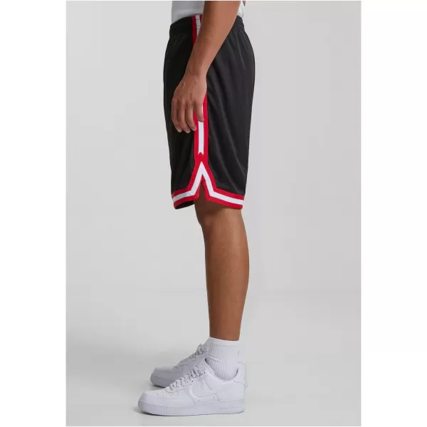  Pánské kraťasy URBAN CLASSICS TB243 BLACK/RED/WHITE 