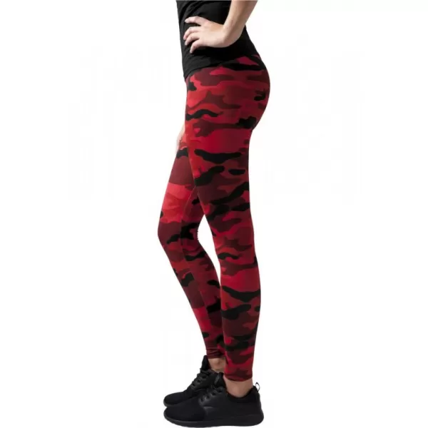  Dámské legíny URBAN CLASSICS TB1331 RED CAMO 