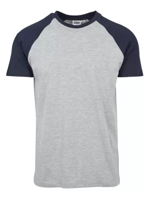 Pánské triko URBAN CLASSICS TB639 GREY/NAVY
