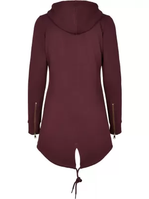 Dámská mikina URBAN CLASSICS TB1075 RED WINE