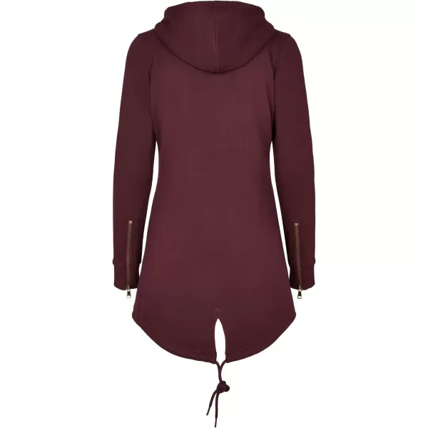  Dámská mikina URBAN CLASSICS TB1075 RED WINE 