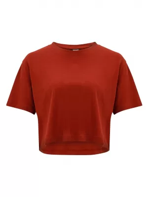 Dámské triko URBAN CLASSICS PP1555 WHITE/RUSTY