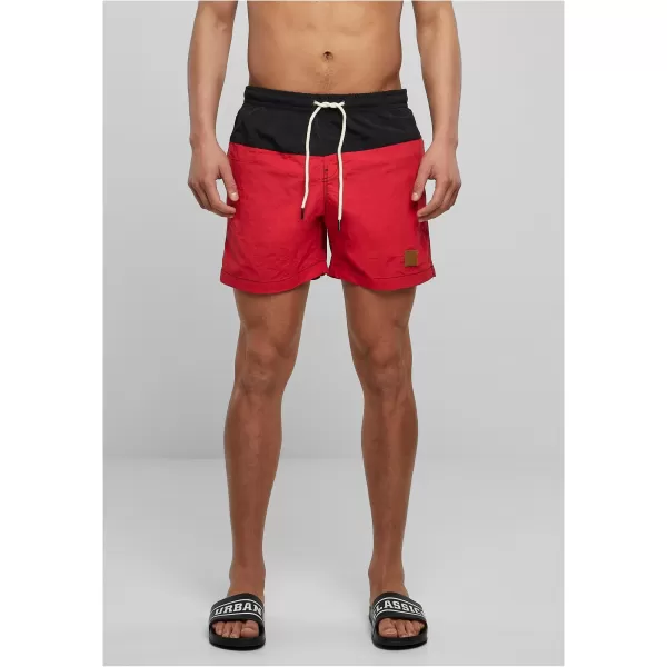  Pánské kraťasy URBAN CLASSICS TB1026 BLACK/RED 