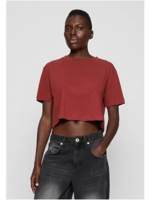 Dámské triko URBAN CLASSICS PP1555 WHITE/RUSTY