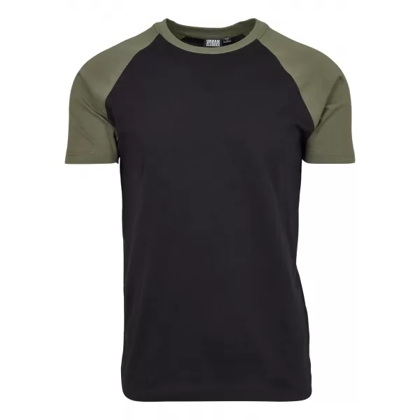  Pánské triko URBAN CLASSICS TB639 BLACK/OLIVE 