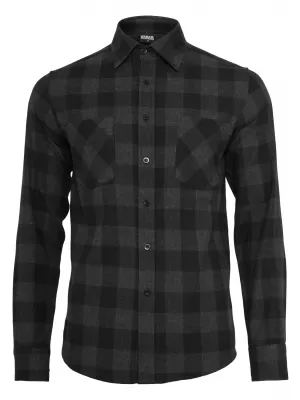 Pánská košile URBAN CLASSICS TB297 BLACK/CHARCOAL