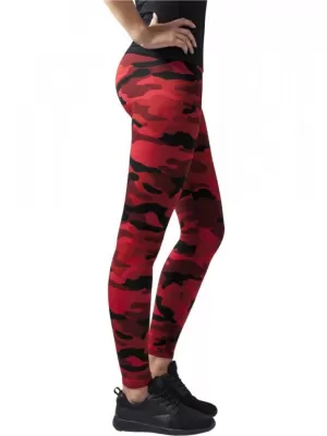 Dámské legíny URBAN CLASSICS TB1331 RED CAMO