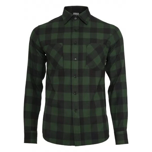  Pánská košile URBAN CLASSICS TB297 BLACK/FOREST 