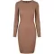 Dámské šaty URBAN CLASSICS TB1340 DARK KHAKI