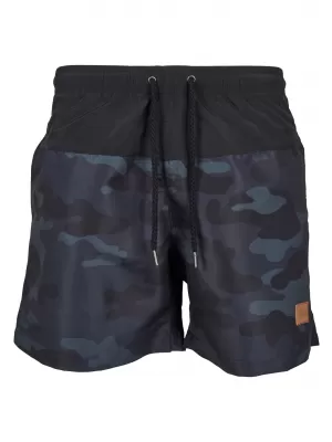 Pánské kraťasy URBAN CLASSICS TB1026 BLACK/DARK CAMO