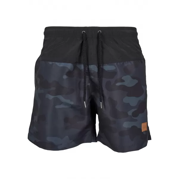  Pánské kraťasy URBAN CLASSICS TB1026 BLACK/DARK CAMO 
