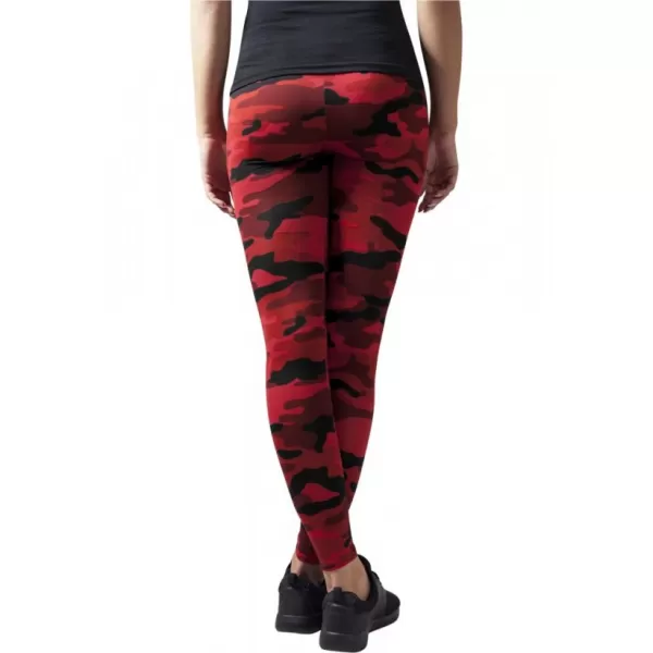  Dámské legíny URBAN CLASSICS TB1331 RED CAMO 
